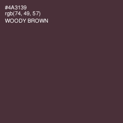 #4A3139 - Woody Brown Color Image